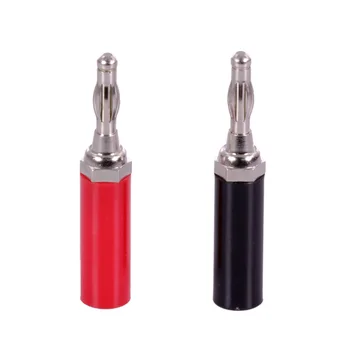 10Pairs/20buc Black&Red Înaltă calitate Banană 4mm prize Conectori adaptor cablu difuzor conector audio cu mufă de cablu