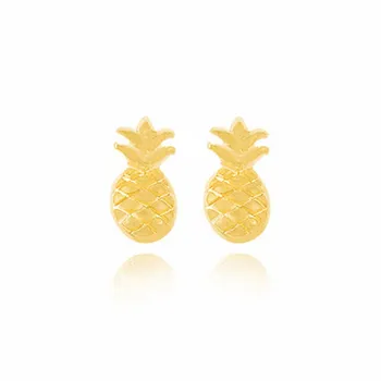 10pairs/lot de Moda Fructe Tropicale Ananas Stud Cercei Chic Design aros pendiente brincos oorbellen bijoux boucle d'oreille
