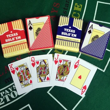 10Sets/Lot Baccarat Texas Hold ' em Plastic Carti de Joc Impermeabil Poker rezistent la Uzura Carduri de Jocuri de masă 2.48*3.46 inch Yernea