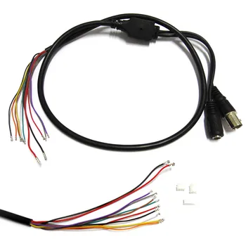 10x 80cm Video BNC DC12V Putere OSD Control Coadă Cablu Analogic CCTV aparat de Fotografiat Module de Bord Butonul de Meniu Bucurie capăt de cablu
