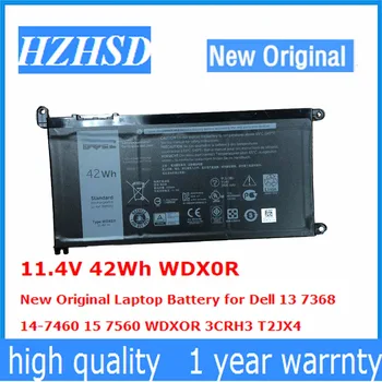 11.4 V 42Wh WDX0R Nou, Original, Baterie Laptop pentru Dell 13 7368 14-7460 15 7560 WDXOR 3CRH3 T2JX4