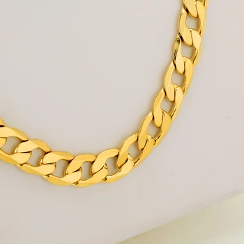 11mm Culoare de Aur Cubanez Lanț de Link-ul Pentru Bărbați/Femei, Bijuterii en-Gros Nou la Modă Lung/Cravată Colier