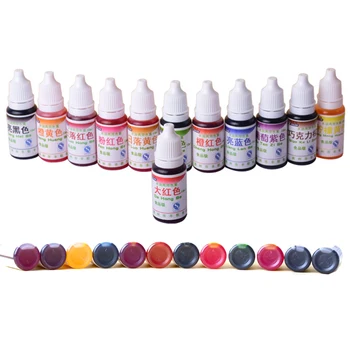 12 Culori 10ml Naturale de Cerneală Pentru Tort Colorat Aerograf Accesorii Pentru tatuaj Temporar Non-toxice produse Cosmetice DIY