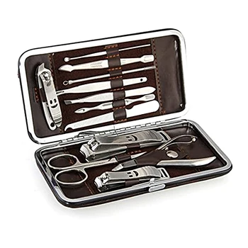 12 In 1 Portable Set Manichiura Profesionala Unghii Mașină De Tuns Degetul Cleste Grooming Kit Pedichiura Foarfece Cuțit Nails Art Instrument De Îngrijire