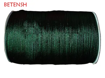 120m/rola Jungla Verde Rattail Satin Cablul de Nailon+3mm DIY Accesorii Bijuterii Macrame Frânghie Face ștrasuri din Mărgele Shamballa Bratara Cabluri