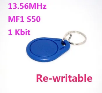13.56 Mhz Tag-uri NFC Breloc MfS50 Re-scriere Etichetă Rfid , transport Gratuit 100buc/Lot
