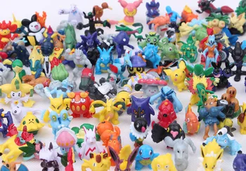 144pcs/set de 2-3cm Pokeball Cifre Monstru Drăguț Mini Pikachu Cifre Jucării Aleatoare Brinquedos de Colectare Anime Cadouri pentru Copii Jucarii #E