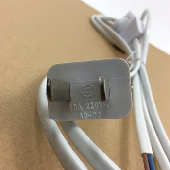 1500mm Chineză Plug VDE Cablu de Alimentare H03VVH2-F Izolație Dublă cu Triac Întrerupător Buton de Formă pentru LED-uri de Lumina Tungsten