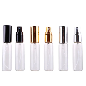 18MM*83MM 100 Piese/Lot 10ML Portabil Pahar de unică folosință Sticla de Parfum din Aluminiu Cu Pulverizator Gol Parfum Caz Pentru Traveler