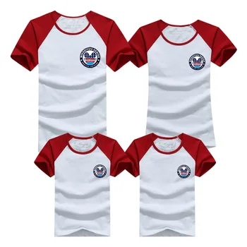 1buc Familie Tricouri de Vară din 2016 de Familie Potrivire Haine Armata de Culoare Look Familie tricou Tricouri Pentru Mama Fiica, Tatăl, Fiul Copii