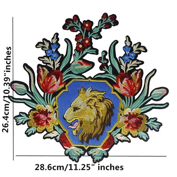 1bucată Desene animate Tigru Animal de Flori Broderie Patch-uri Aplicatii de Fier pe etichete pentru Sacou Suport Accesorii de Îmbrăcăminte TH517