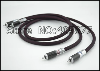 1m OFC Audio Cablu cu Fibra de Carbon placat cu Rodiu RCA borna HI Fi