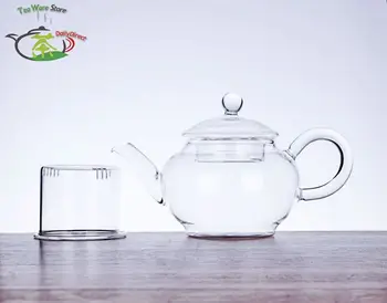 1x Mic 7fl.oz/220ml Rezistent la Căldură de Sticlă transparentă de Artizanat Flori Ceainic Apa Cafea Ceai cu Infuzor