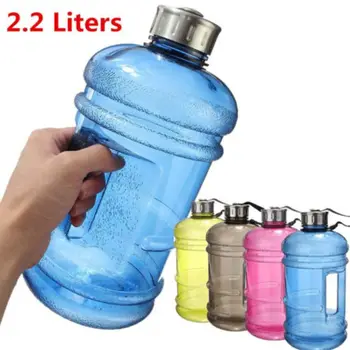 2.2 L Gimnastică sticla de apa Gantere mea agitator sport potabilă fierbător 5 culori sticle de băutură grey bouteille botella de agua