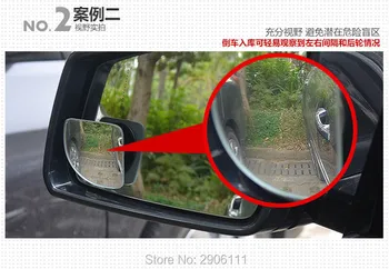 2 buc 360 de Grade Masina oglindă cu Unghi Larg Convex oglinda fața Locului Orb pentru Mitsubishi outlander lancer 2016 10 9 pajero sport asx l200