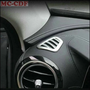 2 buc ABS Cromat Auto Interior Față de Aerisire Capac de Evacuare, Garnitura Pentru Mercedes Benz E Class W213 E200 E300 2016 2017