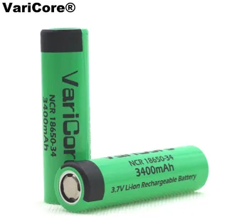 2 BUC/lot VariCore Original Nou 18650 3400mAh litiu baterie Reîncărcabilă NCR18650-34 pentru Lanterna/baterii de Laptop