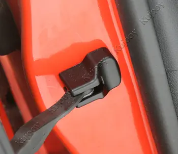 2 buc Negru ABS Ușa de la Mașină Opri Catarama Capac Cadru Trim Sticker Decor Pentru Ford Mustang 2016 Interiorul Masinii de Turnare Styling