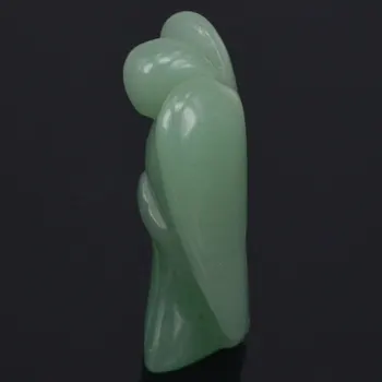 2 Inch Naturale Aventurin Verde Pietre Sculptură Înger Norocos Meserii Piatra Figurina Chakra Vindecare Reiki Piatra