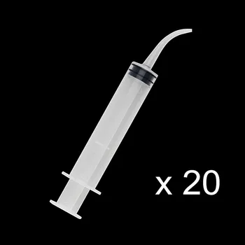 20 Buc Materiale Dentare Silicon Transportor cu banda de Cauciuc de Unică folosință, Seringi de Irigare Clătiți 12ml Sfaturi Dentist Produse