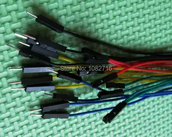 200 buc ( 40 buc x 5 culori ) 30cm 26 AWG 2.54 mm 1p-1p Feminin la masculin Dupont Sârmă de Cablu Pentru Arduino , Transport Gratuit