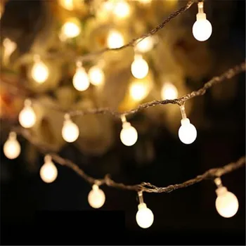 2016 Fierbinte Zână 10M led lumini șir cu 80led mingea AC220V decor de vacanță lampa Festivalul de lumini de Crăciun iluminat exterior