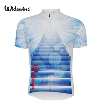 2017 Bărbați Ciclism Jersey Cu Bicicleta Cu Maneci Scurte T-Shirt Îmbrăcăminte Topuri Sportwear Rosu/Albastru 56741