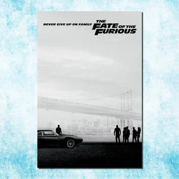 2017 Fast and Furious 7 8 Fierbinte Film de Artă Pânză de Mătase Poster 13x20 32x48 inch Imagine Pentru Decor Camera (mai mult)-2