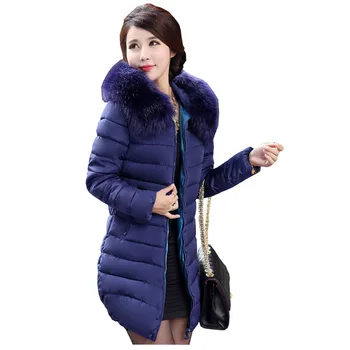 2017 Fierbinte de vânzare de Moda casual, Doamnelor Subțire în jos bumbac Sacou cald de sex feminin mediu-lung mare plus dimensiune XL-7XL Haine de Iarnă
