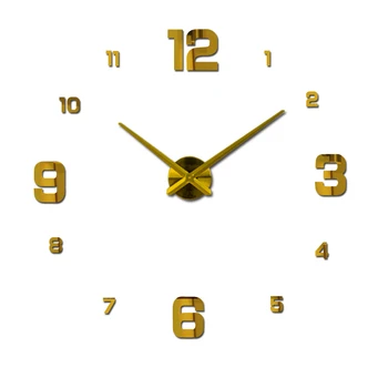 2017 muhsein Nou Ceas de Perete modern Acasă decora oglinda mare de perete ceas de Perete decorative Ceasuri ceas unic cadou transport Gratuit