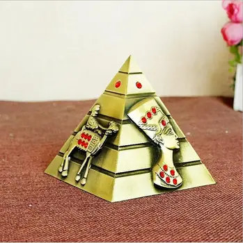 2017 nouă piramidă Egipteană miracol galvanizare lucra bine, suveniruri turistice piramida model de mobilier de acasă cu ceas