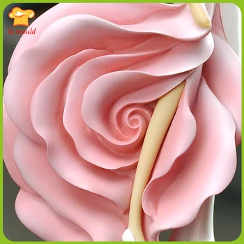 2017 Ziua Îndrăgostiților creative mare a crescut de mucegai noua frumusete trandafir moale de silicon diy mucegai trandafiri păpuși de silicon mucegai