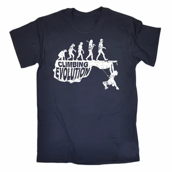2018 Barbati Tricouri De Sex Masculin T Shirt Logo Evoluția Tricou Rock Urca Muntele Știință Amuzant Cadou De Ziua Tatălui Tricou