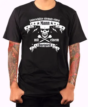 2018 Bumbac Om Îmbrăcăminte tricou Hipster Rece O Gât T Cămașă Jucător de Darts Sageti Darts Craniu Skar Cadou street Wear Tricou