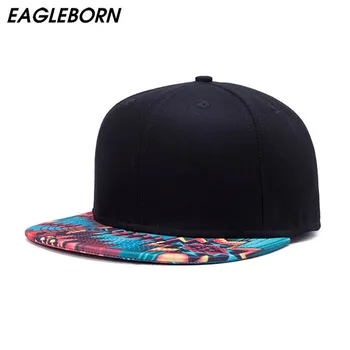 2018 [EB] negru de Înaltă calitate bumbac snapback 3D sky print hip hop cap plat bill șapcă de baseball pentru bărbați și femei czapka z daszkiem