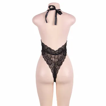 2018 Lenjerie Sexy Lenjerie intimă pentru Femei Transparent Push-Up Transpa Set de Sutien Lenceria este de sex feminin Plus Dimensiune Sutien-set Negru Sleepwear
