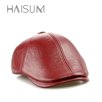 2018 Limitat Montate Adult Solid Haisum Real Barbati Din Piele De Baseball Capac Pălărie, Pălării De Moda Pentru Sepci Snapback, Cu 2 Culori Cs15