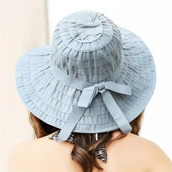 2018 Moda de Vară, Pălării de Soare pentru Femei de sex Feminin în aer liber UV Proteja Pălărie Mare de protecție Solară Plajă Pălărie de petrecere a timpului Liber Pliere palarie de Soare Pentru Fata