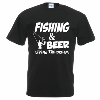 2018 Nou Brand de Moda de Vara se Potrivesc Tricou Fishinger Bere Pește Sporter Zbor Distracție Proaspete Idei de Cadouri Tricou brand T camasa