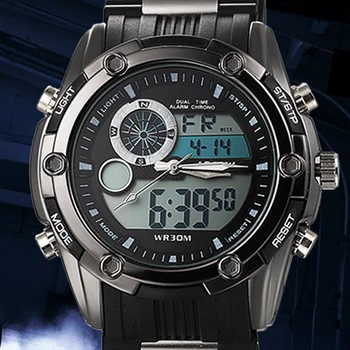 2018 NOU Brand de Top de Lux, Ceasuri Sport Barbati Digital Analogic Shock Armată Militar Impermeabil Ceasuri Relogio Relojes