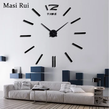 2018 nou decor acasă mare ceas de perete cu design modern living cuarț Metalice decorative, designer de ceasuri, ceasuri de perete transport gratuit