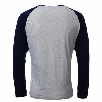 2018 Primăvară Brand de Îmbrăcăminte pentru Bărbați Maneci Lungi Gâtul Rundă T camasi Casual Baseball Tricou Barbati Raglan Tee Streetwear Plus Dimensiune 4XL