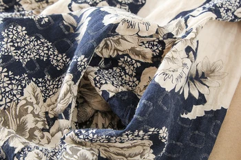 2018 Vintage imprimeu Floral din Bumbac și Lenjerie de Mult Femei Bluza Camasi Feminine Singur Pieptul Maneca Lunga Plus Dimensiune Blusas Topuri