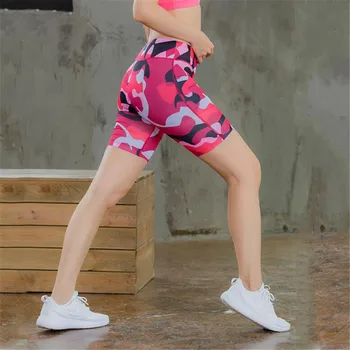 #2045 Sport Femei Trening Femei Stretch Jogging, Yoga Slab Camuflaj Înaltă Talie Pantaloni pentru Femei Pantaloni 8 Culori XS-XL