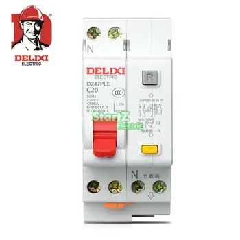 20A 1P+N DPNL RCBO Circuit Breaker DE47LE DELIXI
