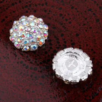20buc/lot 14MM 2Colors Starburst Mini Rotunde de cristal Metal Butoane Pentru Nunta Handmade AB Decorative Stras Butonul Pentru Ambarcațiuni
