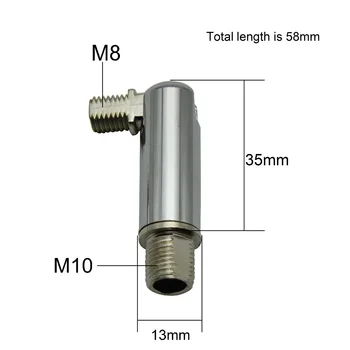 20buc M10/M8 Universal Capul 180 de Grade Rotiți Șuruburile de 10mm/8mm Capul de sex Masculin Dinte Tub pentru Coridor/Veranda/Bar Candelabru Lampă de Baze