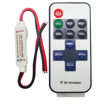 20buc RF Wireless Remote Control Mini Dimmer Pentru o Singură Culoare LED Strip 5V-24V