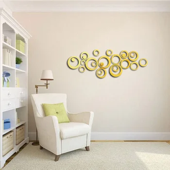 24buc Acrilice DIY oglinzi decorative autocolante de perete, ecologice, de înaltă calitate, camera de zi dormitor oglinzi decorative