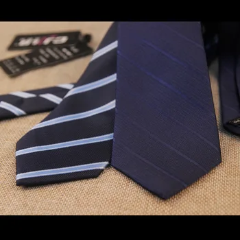 24colors 50pcs/lot fedex Barbati poliester & mătase cravata noua moda de afaceri 7cm pentru nunta costum cu dungi legături de înaltă calitate